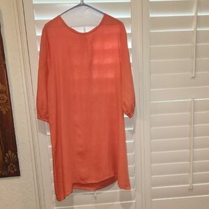 Bryn Walker Dress, Coral/Peach Color, Size Lg